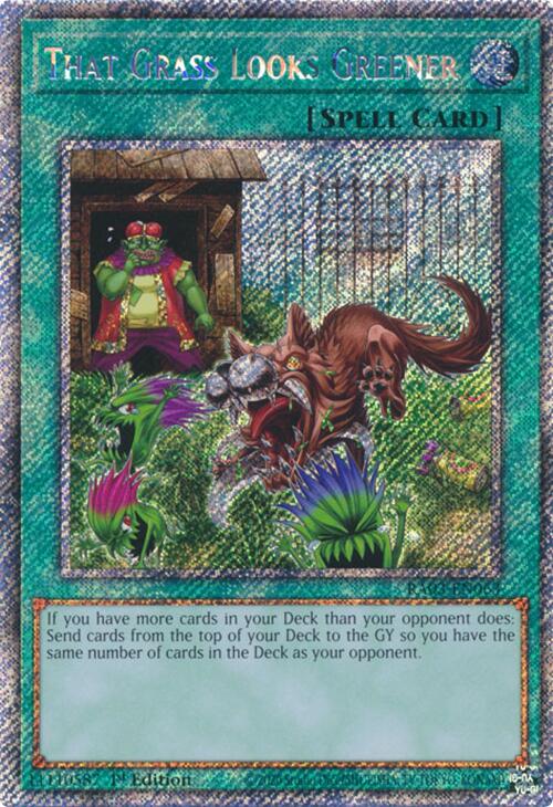 That Grass Looks Greener (Platinum Secret Rare) [RA03-EN063] Platinum Secret Rare | Fandemonia Ltd