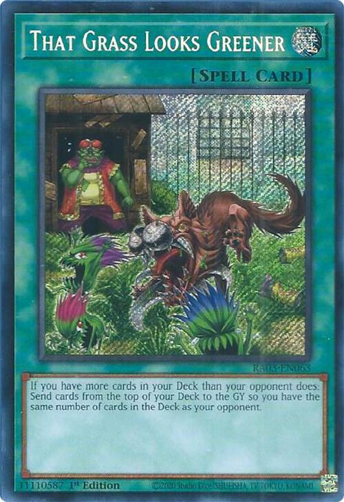 That Grass Looks Greener (Secret Rare) [RA03-EN063] Secret Rare | Fandemonia Ltd