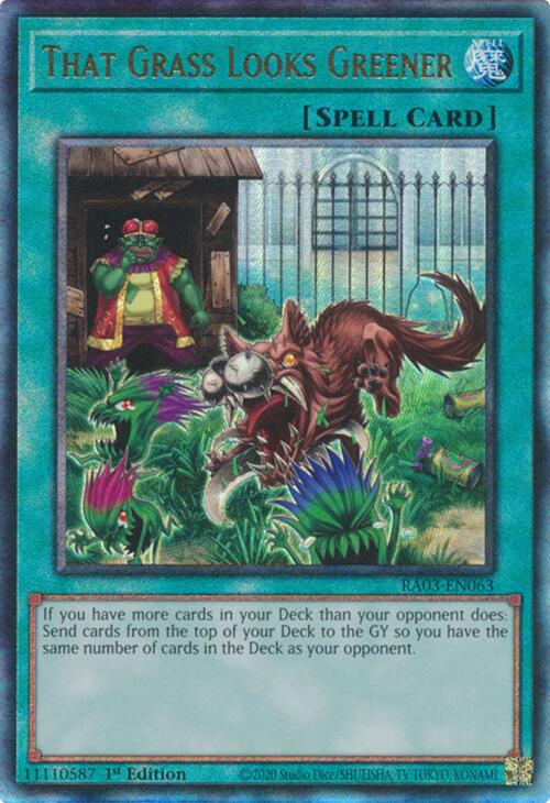 That Grass Looks Greener (UTR) [RA03-EN063] Prismatic Ultimate Rare | Fandemonia Ltd