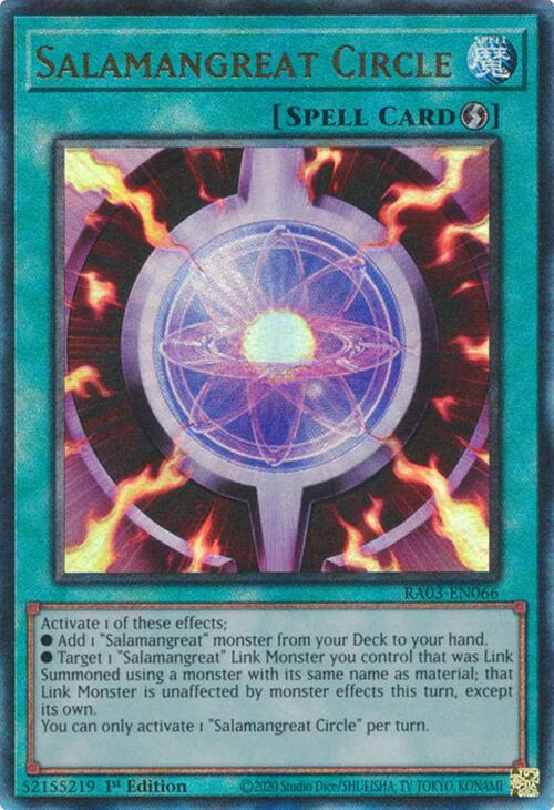 Salamangreat Circle (UTR) [RA03-EN066] Prismatic Ultimate Rare | Fandemonia Ltd