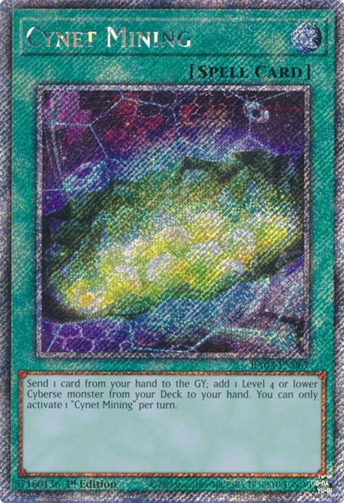 Cynet Mining (Platinum Secret Rare) [RA03-EN067] Platinum Secret Rare | Fandemonia Ltd