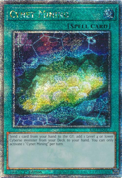 Cynet Mining (Quarter Century Secret Rare) [RA03-EN067] Quarter Century Secret Rare | Fandemonia Ltd