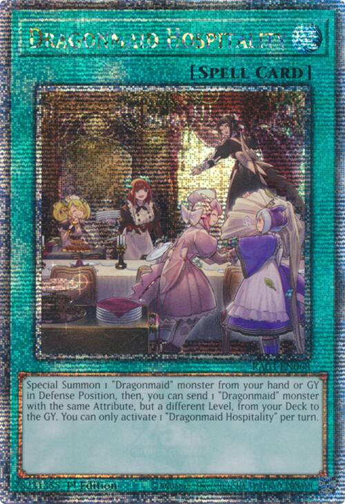 Dragonmaid Hospitality (Quarter Century Secret Rare) [RA03-EN068] Quarter Century Secret Rare | Fandemonia Ltd