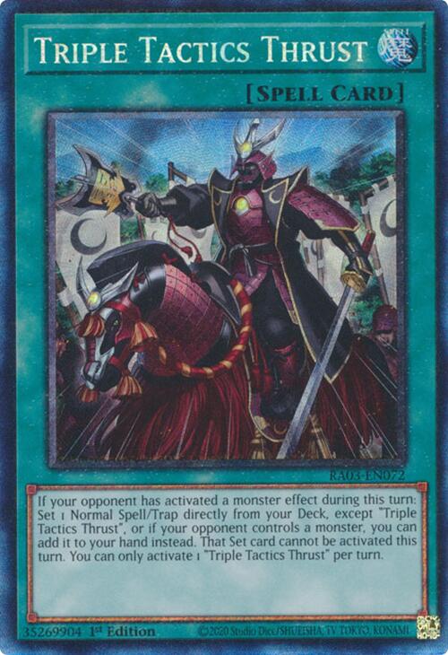 Triple Tactics Thrust (CR) [RA03-EN072] Prismatic Collector's Rare | Fandemonia Ltd