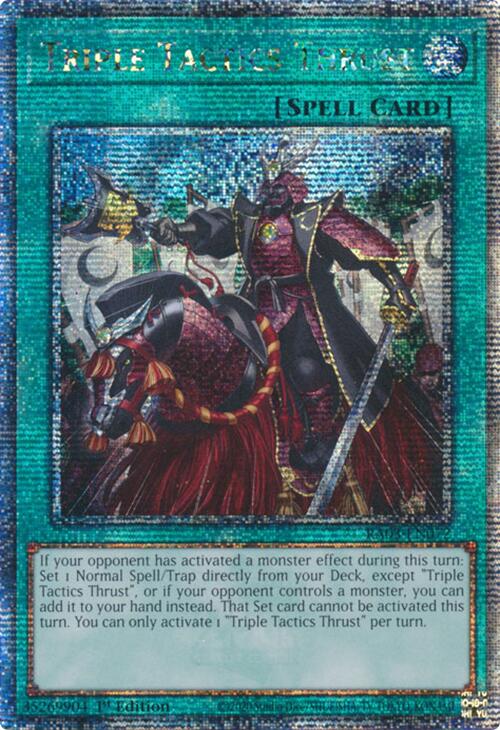 Triple Tactics Thrust (Quarter Century Secret Rare) [RA03-EN072] Quarter Century Secret Rare | Fandemonia Ltd