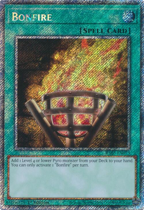 Bonfire (Platinum Secret Rare) [RA03-EN073] Platinum Secret Rare | Fandemonia Ltd