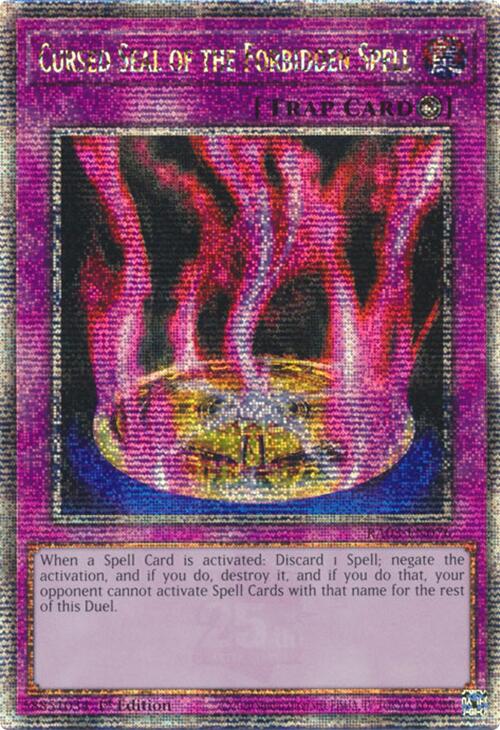 Cursed Seal of the Forbidden Spell (Quarter Century Secret Rare) [RA03-EN076] Quarter Century Secret Rare | Fandemonia Ltd