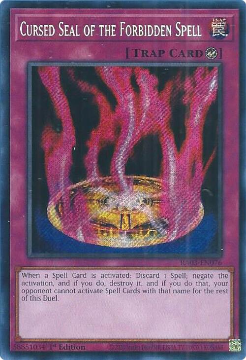 Cursed Seal of the Forbidden Spell (Secret Rare) [RA03-EN076] Secret Rare | Fandemonia Ltd