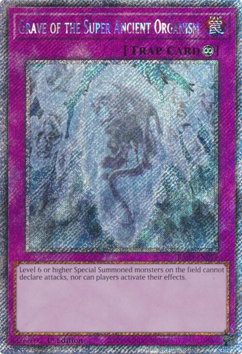 Grave of the Super Ancient Organism (Platinum Secret Rare) [RA03-EN077] Platinum Secret Rare | Fandemonia Ltd