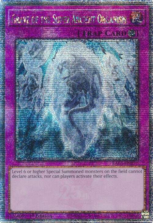 Grave of the Super Ancient Organism (Quarter Century Secret Rare) [RA03-EN077] Quarter Century Secret Rare | Fandemonia Ltd