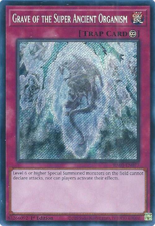 Grave of the Super Ancient Organism (Secret Rare) [RA03-EN077] Secret Rare | Fandemonia Ltd