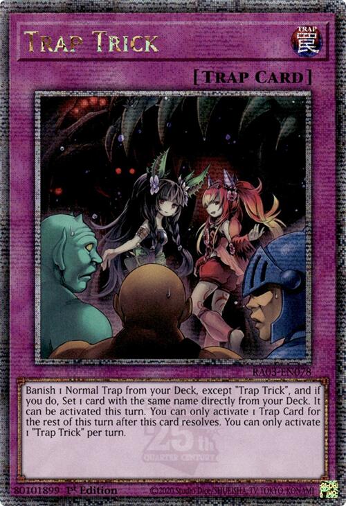 Trap Trick (Quarter Century Secret Rare) [RA03-EN078] Quarter Century Secret Rare | Fandemonia Ltd