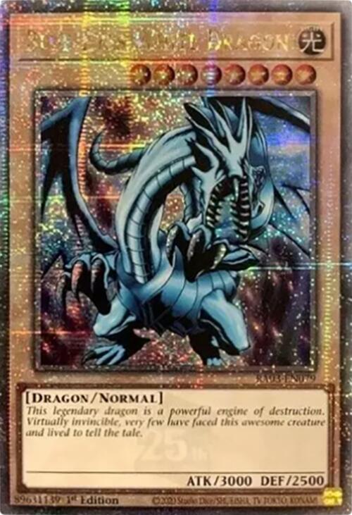 Blue-Eyes White Dragon (Quarter Century Secret Rare) [RA03-EN079] Quarter Century Secret Rare | Fandemonia Ltd