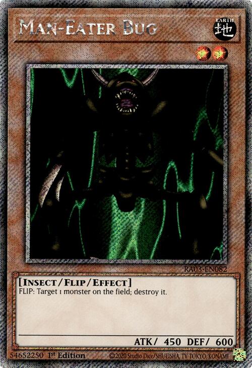 Man-Eater Bug (Platinum Secret Rare) [RA03-EN082] Platinum Secret Rare | Fandemonia Ltd