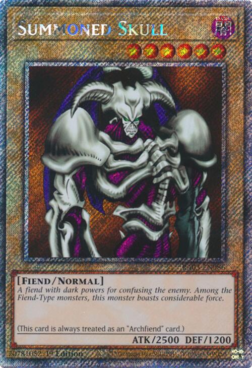 Summoned Skull (Platinum Secret Rare) [RA03-EN086] Platinum Secret Rare | Fandemonia Ltd