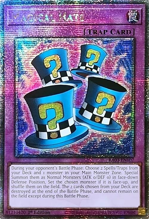 Magical Hats (Quarter Century Secret Rare) [RA03-EN107] Quarter Century Secret Rare | Fandemonia Ltd