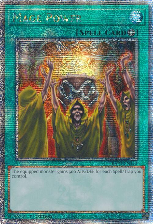 Mage Power (Quarter Century Secret Rare) [RA03-EN113] Quarter Century Secret Rare | Fandemonia Ltd