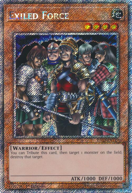 Exiled Force (Platinum Secret Rare) [RA03-EN119] Platinum Secret Rare | Fandemonia Ltd