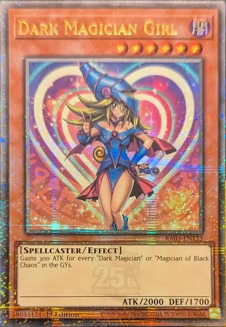 Dark Magician Girl (Quarter Century Secret Rare) [RA03-EN123] Quarter Century Secret Rare | Fandemonia Ltd