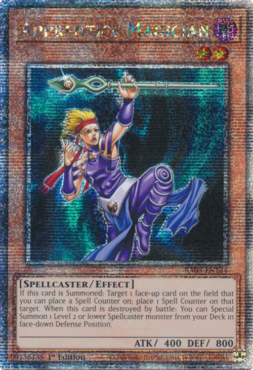 Apprentice Magician (Quarter Century Secret Rare) [RA03-EN124] Quarter Century Secret Rare | Fandemonia Ltd