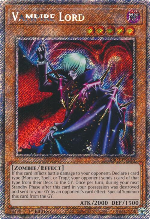 Vampire Lord (Platinum Secret Rare) [RA03-EN128] Platinum Secret Rare | Fandemonia Ltd