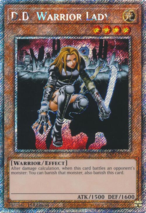 D.D. Warrior Lady (Platinum Secret Rare) [RA03-EN129] Platinum Secret Rare | Fandemonia Ltd