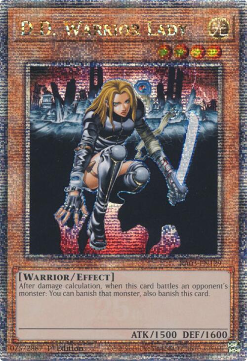 D.D. Warrior Lady (Quarter Century Secret Rare) [RA03-EN129] Quarter Century Secret Rare | Fandemonia Ltd