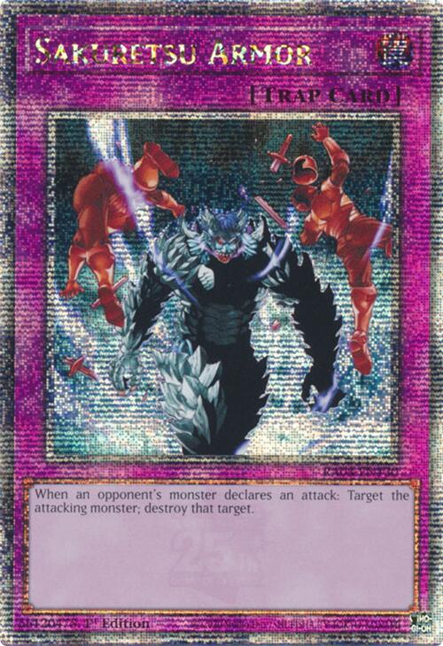 Sakuretsu Armor (Quarter Century Secret Rare) [RA03-EN130] Quarter Century Secret Rare | Fandemonia Ltd