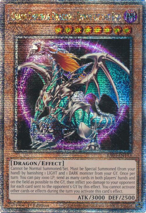 Chaos Emperor Dragon - Envoy of the End (Quarter Century Secret Rare) [RA03-EN133] Quarter Century Secret Rare | Fandemonia Ltd