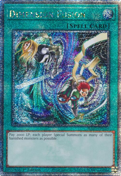 Dimension Fusion (Quarter Century Secret Rare) [RA03-EN136] Quarter Century Secret Rare | Fandemonia Ltd