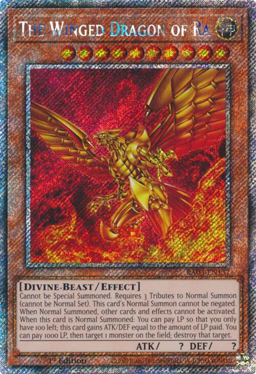 The Winged Dragon of Ra (Platinum Secret Rare) [RA03-EN137] Platinum Secret Rare | Fandemonia Ltd