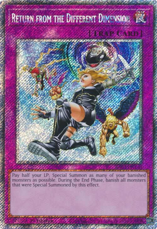 Return from the Different Dimension (Platinum Secret Rare) [RA03-EN140] Platinum Secret Rare | Fandemonia Ltd