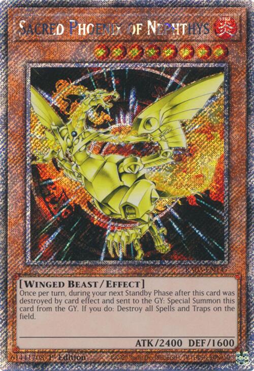 Sacred Phoenix of Nephthys (Platinum Secret Rare) [RA03-EN147] Platinum Secret Rare | Fandemonia Ltd