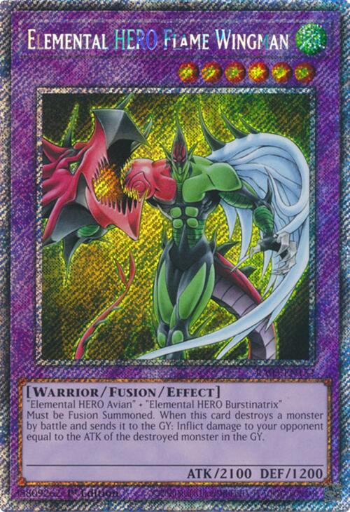 Elemental HERO Flame Wingman (Platinum Secret Rare) [RA03-EN152] Platinum Secret Rare | Fandemonia Ltd