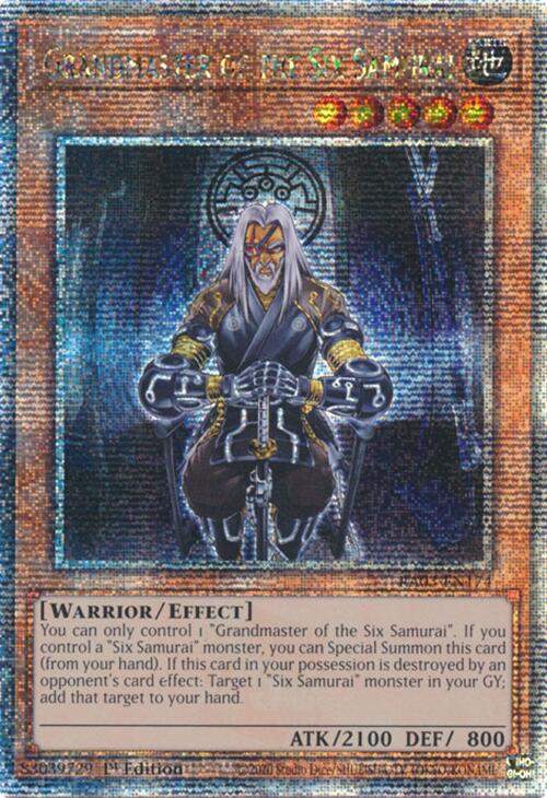 Grandmaster of the Six Samurai (Quarter Century Secret Rare) [RA03-EN174] Quarter Century Secret Rare | Fandemonia Ltd