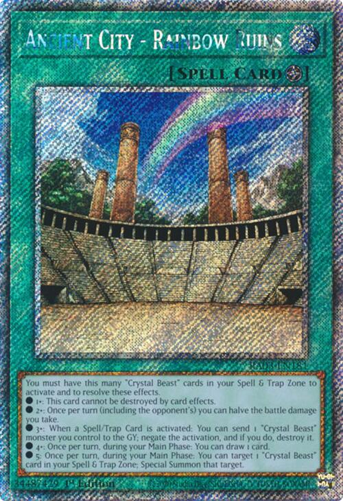 Ancient City - Rainbow Ruins (Platinum Secret Rare) [RA03-EN181] Platinum Secret Rare | Fandemonia Ltd