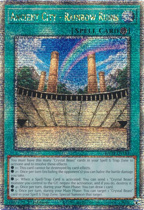 Ancient City - Rainbow Ruins (Quarter Century Secret Rare) [RA03-EN181] Quarter Century Secret Rare | Fandemonia Ltd