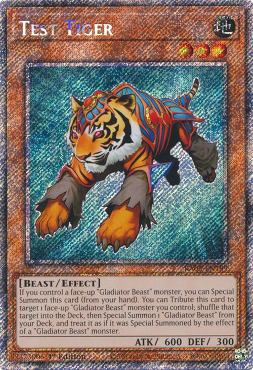 Test Tiger (Platinum Secret Rare) [RA03-EN189] Platinum Secret Rare | Fandemonia Ltd