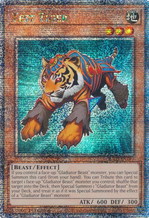 Test Tiger (Quarter Century Secret Rare) [RA03-EN189] Quarter Century Secret Rare | Fandemonia Ltd