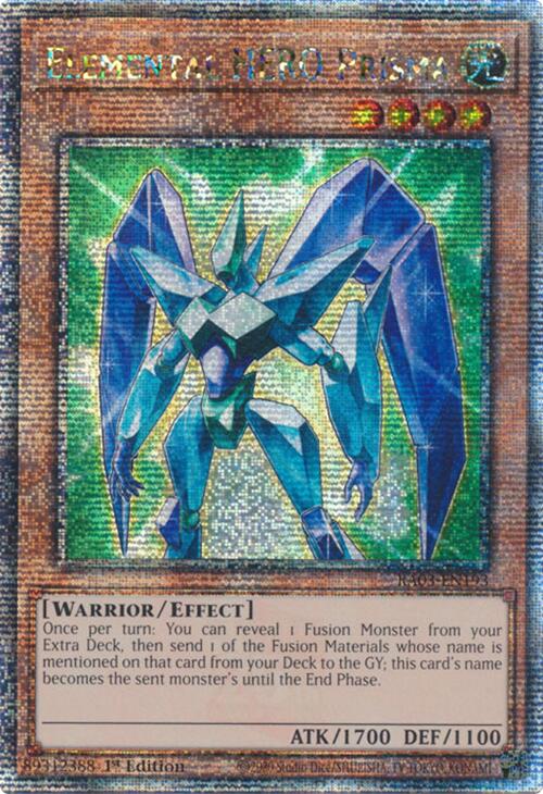 Elemental HERO Prisma (Quarter Century Secret Rare) [RA03-EN193] Quarter Century Secret Rare | Fandemonia Ltd