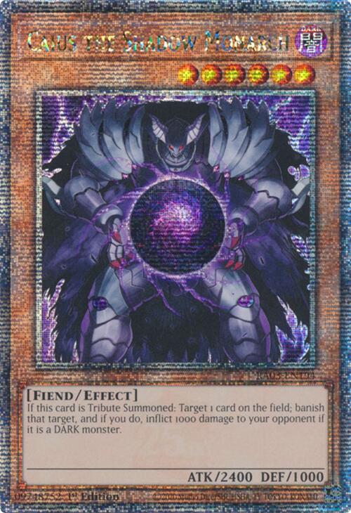 Caius the Shadow Monarch (Quarter Century Secret Rare) [RA03-EN194] Quarter Century Secret Rare | Fandemonia Ltd