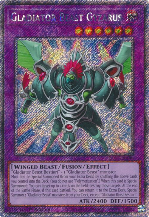 Gladiator Beast Gyzarus (Platinum Secret Rare) [RA03-EN198] Platinum Secret Rare | Fandemonia Ltd