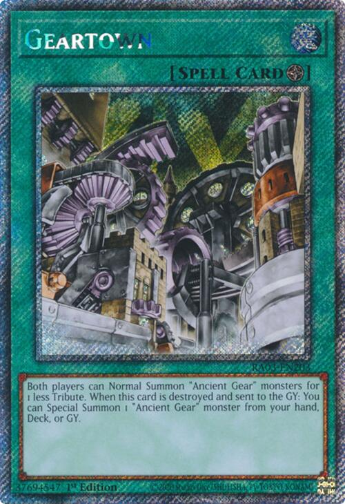 Geartown (Platinum Secret Rare) [RA03-EN203] Platinum Secret Rare | Fandemonia Ltd