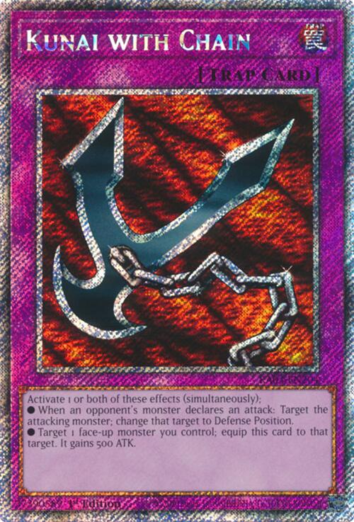 Kunai with Chain (Platinum Secret Rare) [RA03-EN204] Platinum Secret Rare | Fandemonia Ltd