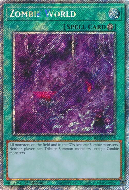 Zombie World (Platinum Secret Rare) [RA03-EN205] Platinum Secret Rare | Fandemonia Ltd