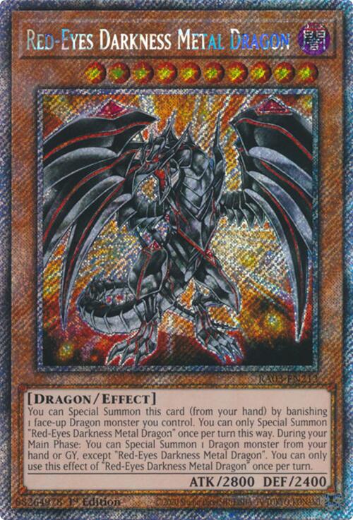 Red-Eyes Darkness Metal Dragon (Platinum Secret Rare) [RA03-EN212] Platinum Secret Rare | Fandemonia Ltd