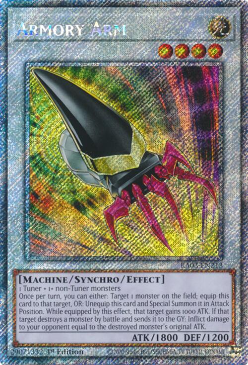 Armory Arm (Platinum Secret Rare) [RA03-EN213] Platinum Secret Rare | Fandemonia Ltd