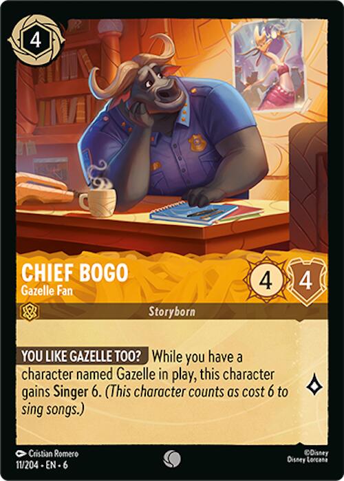 Chief Bogo - Gazelle Fan (11/204) [Azurite Sea] | Fandemonia Ltd