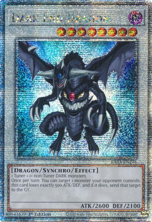 Dark End Dragon (Quarter Century Secret Rare) [RA03-EN216] Quarter Century Secret Rare | Fandemonia Ltd