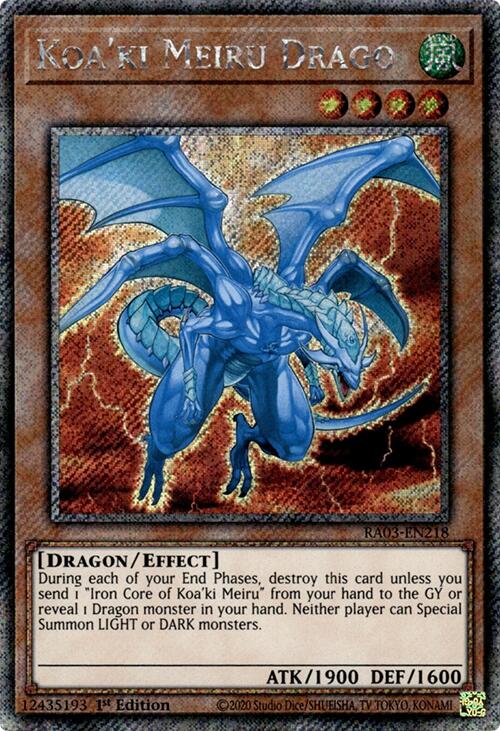 Koa'ki Meiru Drago (Platinum Secret Rare) [RA03-EN218] Platinum Secret Rare | Fandemonia Ltd